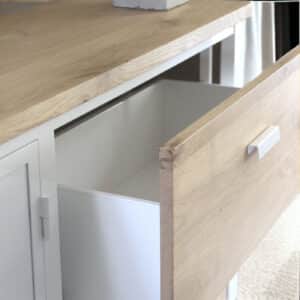 Aparador bufetera estilo industrial con cajones Aparador bufetera estilo industrial con cajones