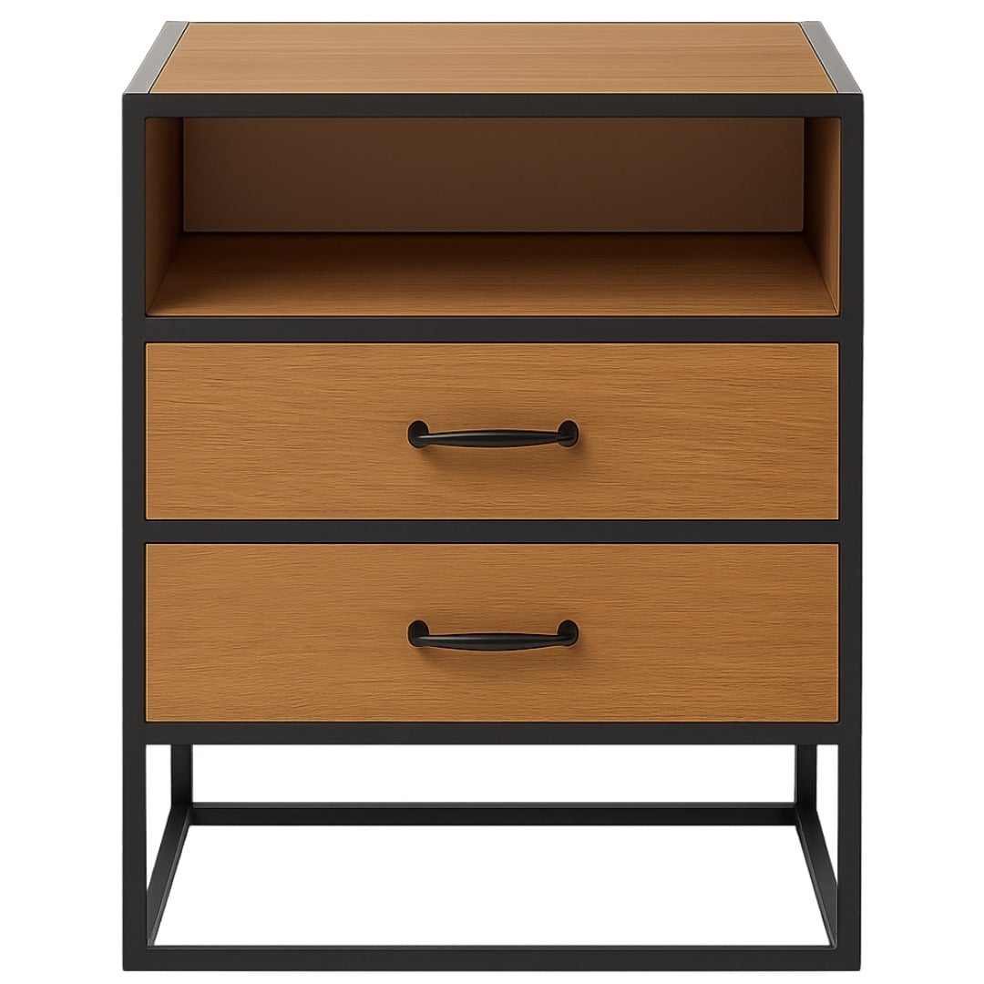 Buro de noche estilo industrial 2 Buro de noche estilo industrial - Imagen 2