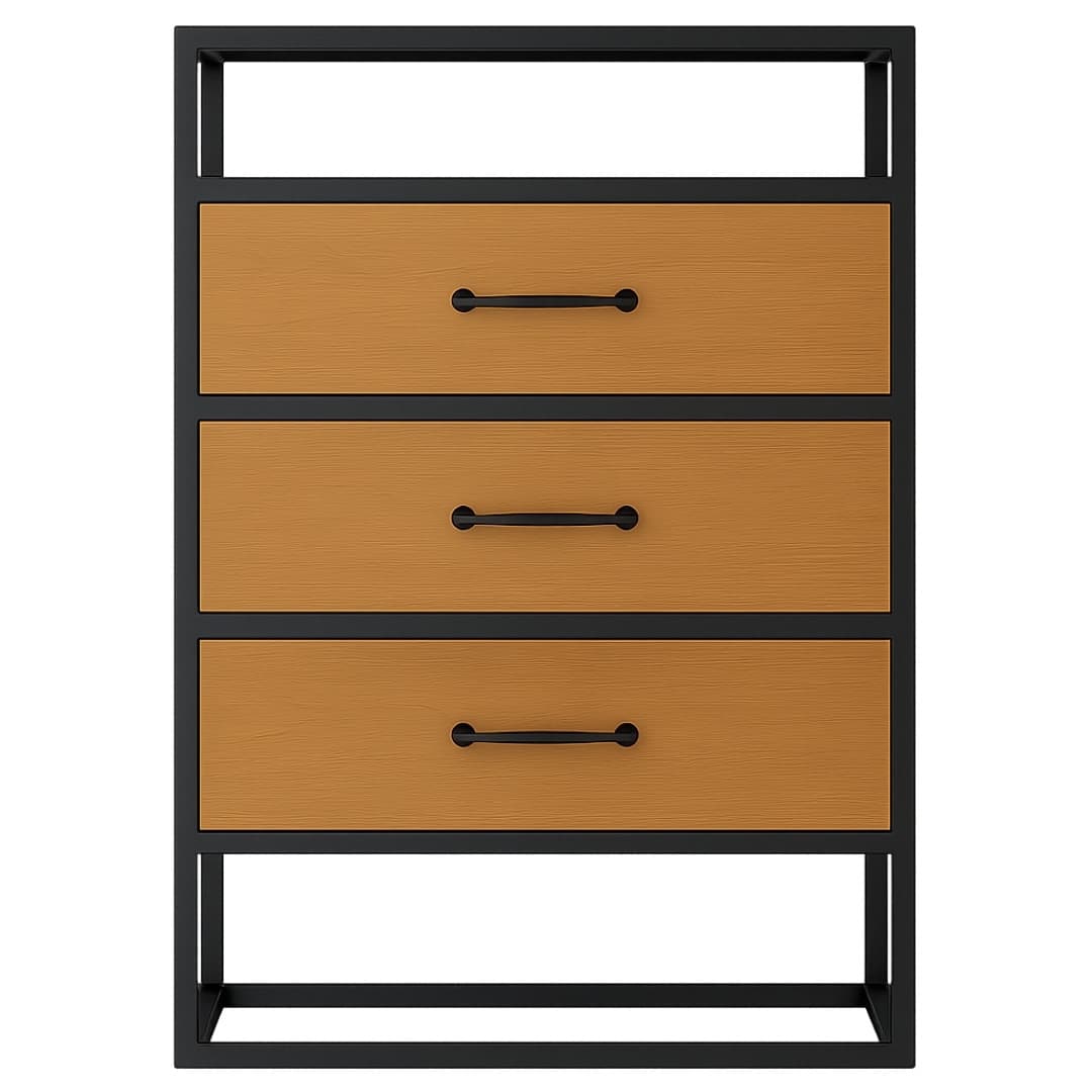 Buro de noche estilo industrial 3 Buro de noche estilo industrial - Imagen 3