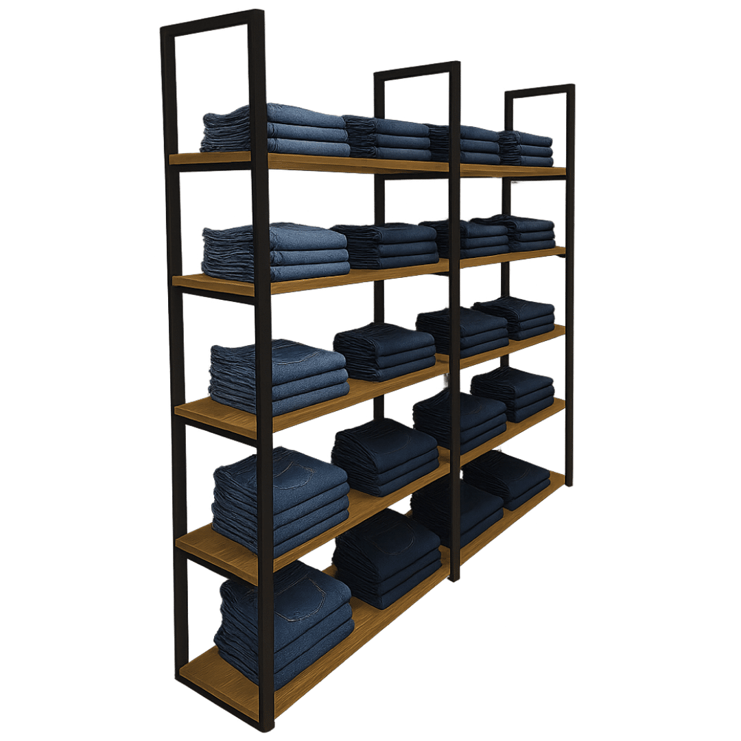 Estante para negocio estilo industrial 2 Estante para negocio Volka estilo industrial - Imagen 2