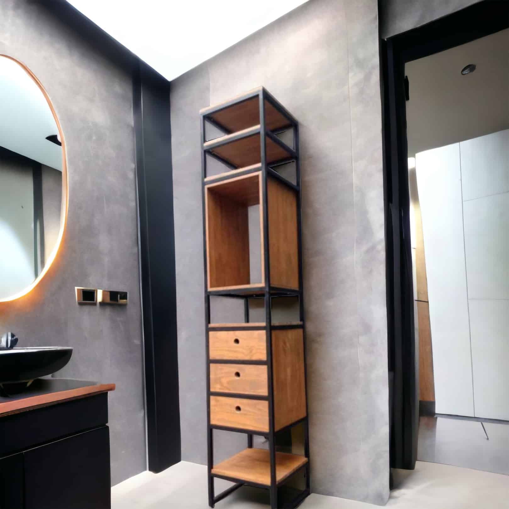 Mueble organizador para bano estilo industrial con envio gratis Mueble organizador para baño estilo industrial - Imagen 3