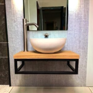 Porta lavabo chico estilo industrial para bano