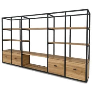 Estantería estilo industrial