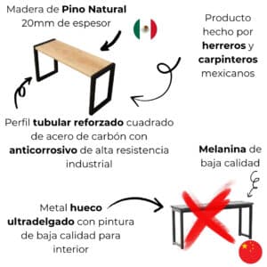 Banco Desarmable Estilo Industrial 2 Banco Desarmable Estilo Industrial 2