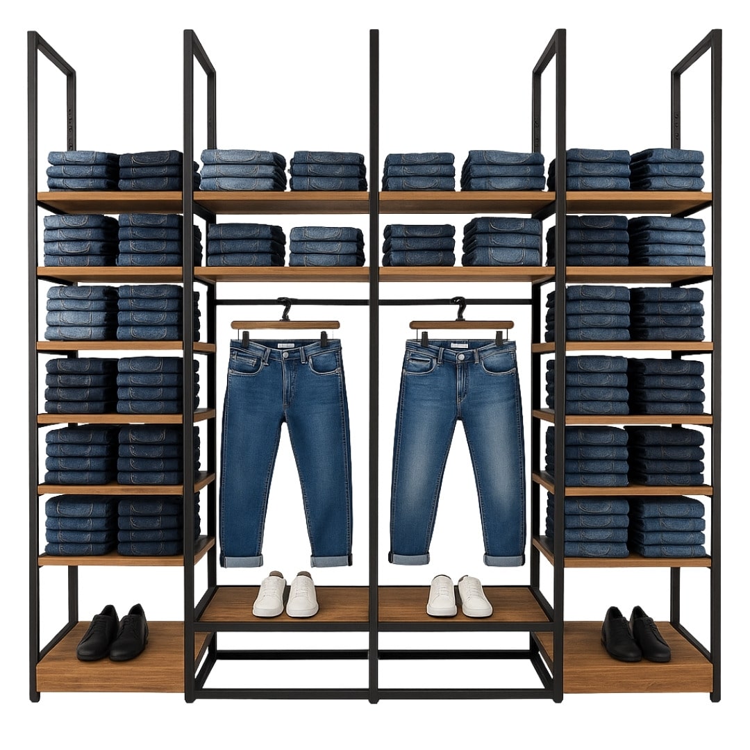 Exhibidor De Ropa Estilo Industrial Exhibidor De Ropa Estilo Industrial