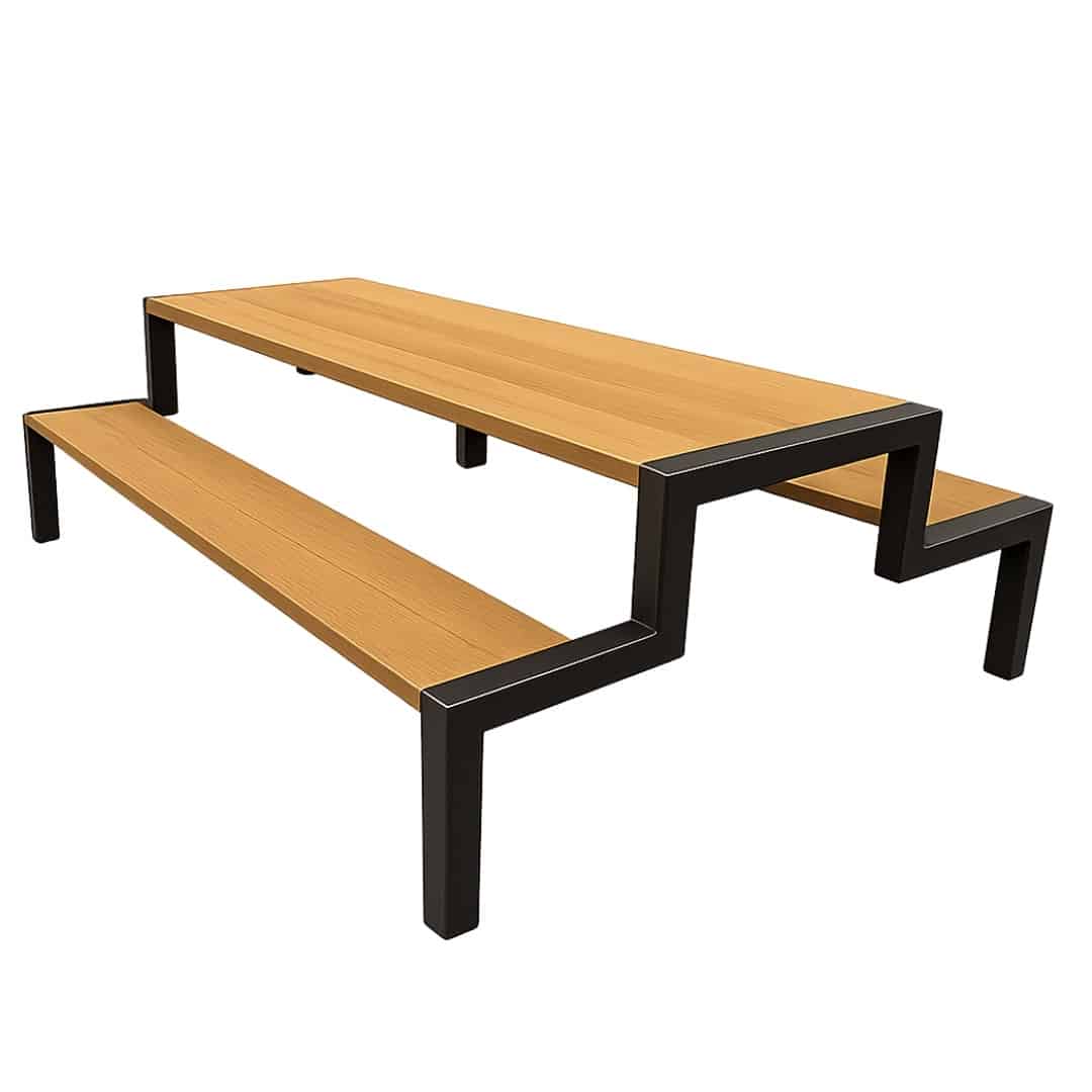 Banca Para Jardin Grande Minimalista Estilo Industrial 1 Banca Para Jardín Grande Minimalista Estilo Industrial