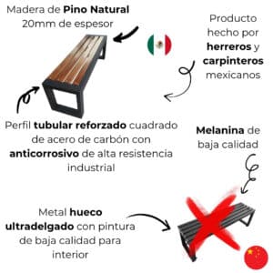 Banca Parota Estilo Industrial 2 Banca Parota Estilo Industrial 2